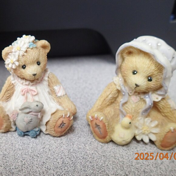 Cherished Teddies Set of 4 Mini Figurines - Picture 1 of 3